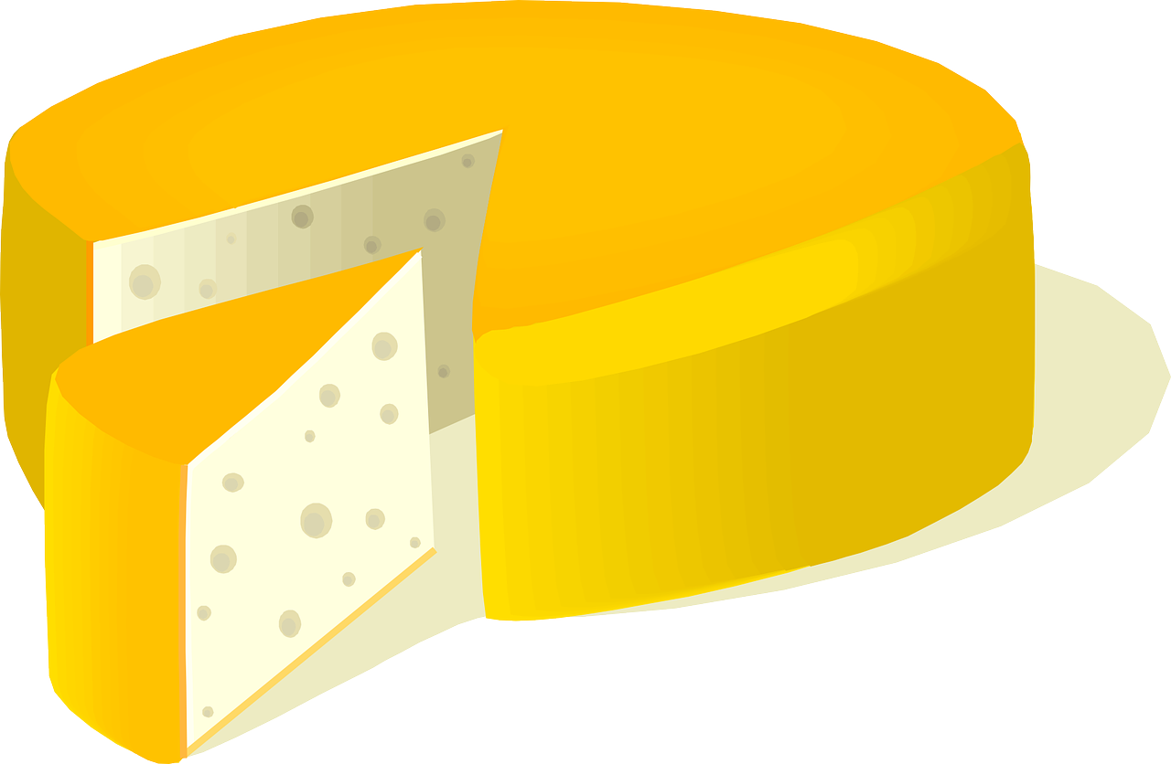 Cheese Food Edam Cheese Slice Png Image - Wheel Of Cheese Clip Art Transparent Png (1280x836), Png Download