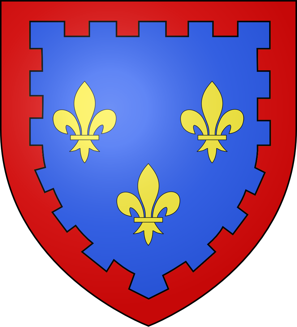 Blason Duche Fr Berry - Royaume De France Blason Clipart (960x1056), Png Download