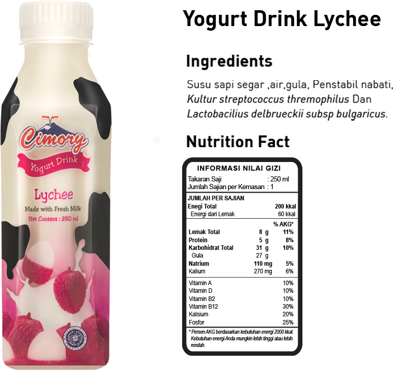 Yogurt Cimory Mix Berry , Png Download - Informasi Nilai Gizi Yogurt Cimory Clipart (768x724), Png Download