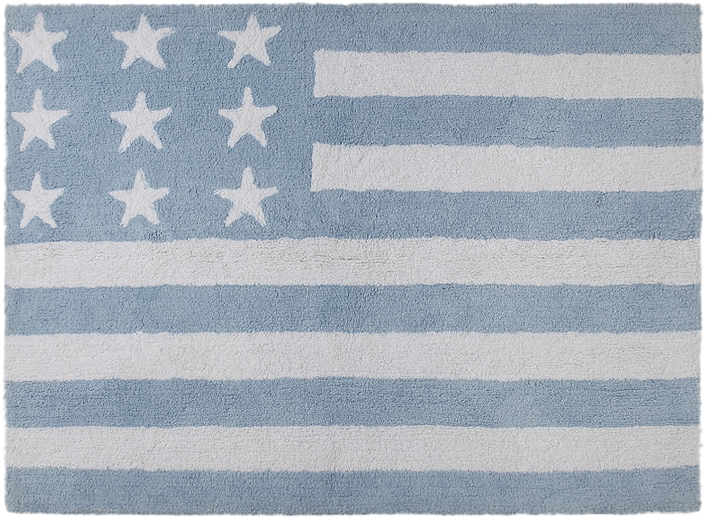 Washable Rug American Flag Baby Blue / Alfombra Lavable - Rugs Clipart (1500x1500), Png Download