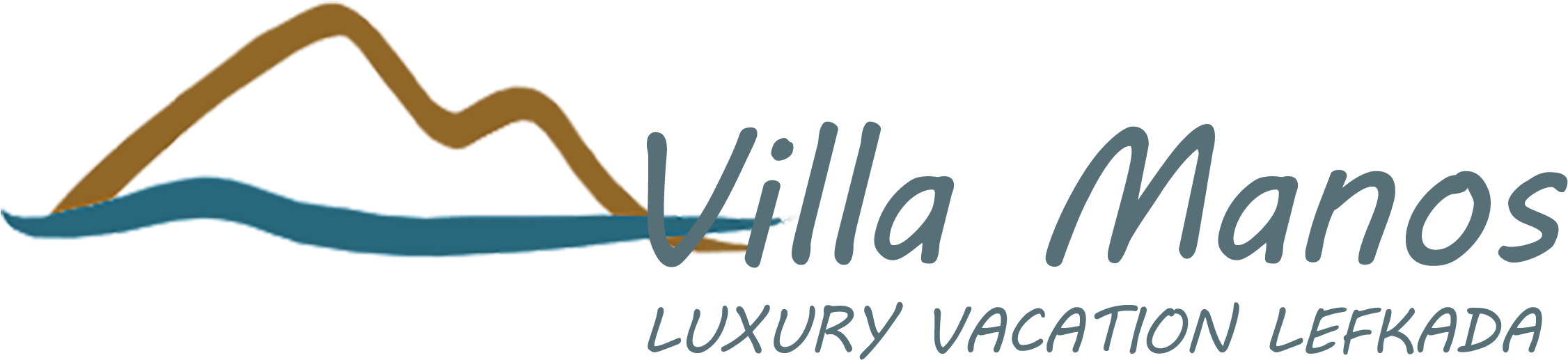 Villa Manos, Family Villa With Pool, Lygia, Lefkada, - Calligraphy Clipart (2363x917), Png Download