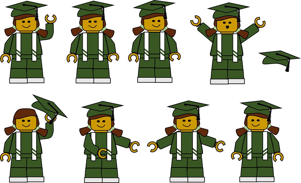 Lego Graduation Clipart - Png Download (960x584), Png Download