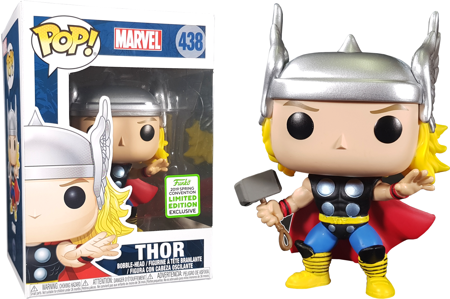Classic Thor Funko Pop Vinyl Figure - Thor Eccc Funko Pop Clipart (1500x999), Png Download