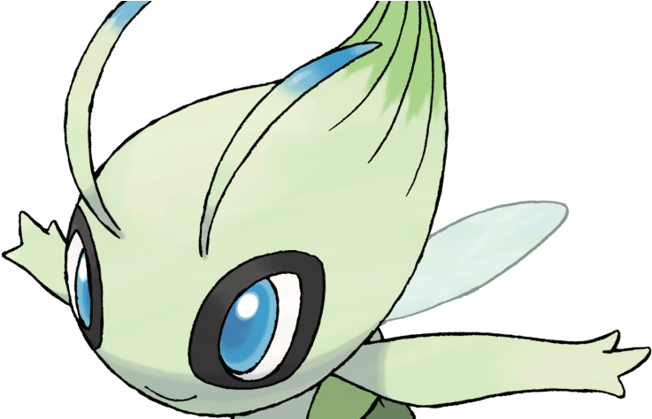 Un Regalo Speciale Per Chi Scaricherà La Banca Pokémon - Celebi Pokemon Clipart (737x474), Png Download