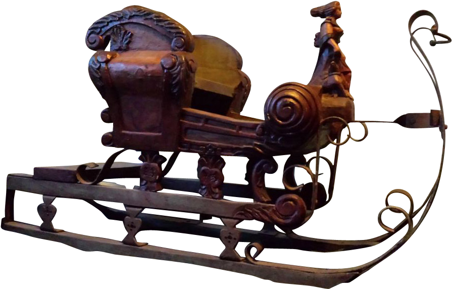 Sledding Drawing Sleigh Ride - Wood Clipart (962x962), Png Download