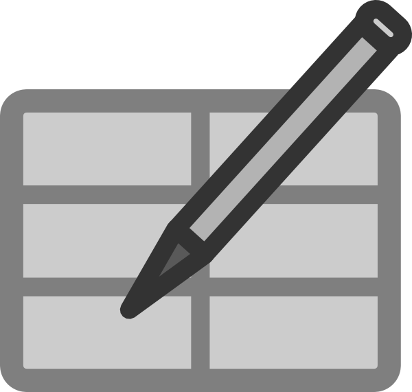 Datatable Cliparts - Data Table Clip Art - Png Download (600x571), Png Download