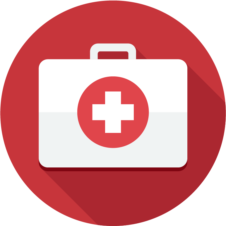 College Survival Guide 3 Icon - Hospital Icon Red Png Clipart (901x901), Png Download