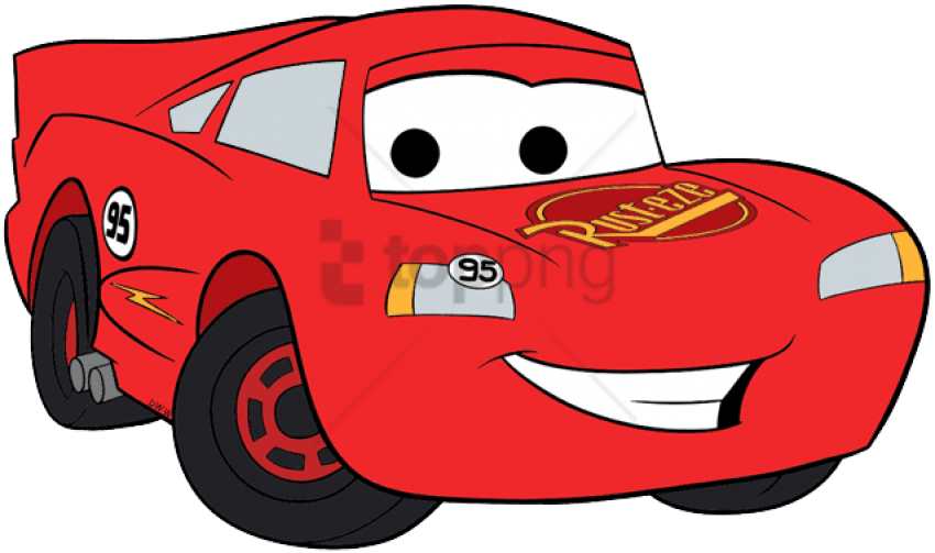 Free Png Cars Png Image With Transparent Background - Lightning Mcqueen Vector Png Clipart (850x503), Png Download