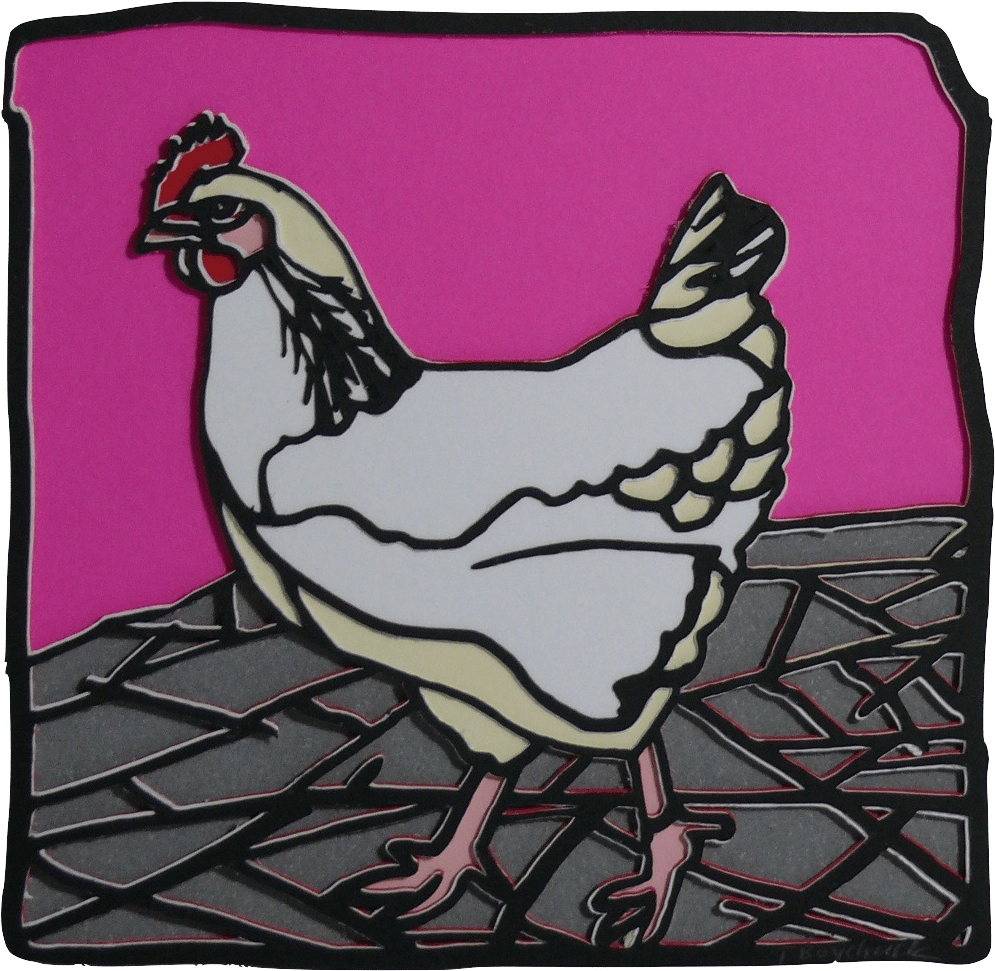 Funky Chicken - Rooster Clipart (1038x1038), Png Download