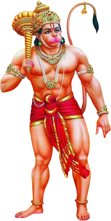 About Hanuman Ji - Hanuman Ji Hd Images 3d Clipart (474x938), Png Download