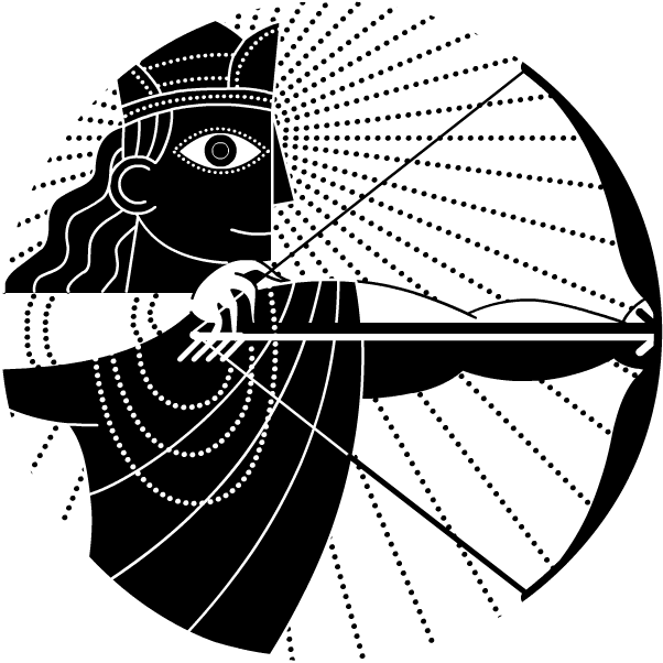 Drawing Avatars Kurma - Dashavtar Black And White Clipart (640x640), Png Download