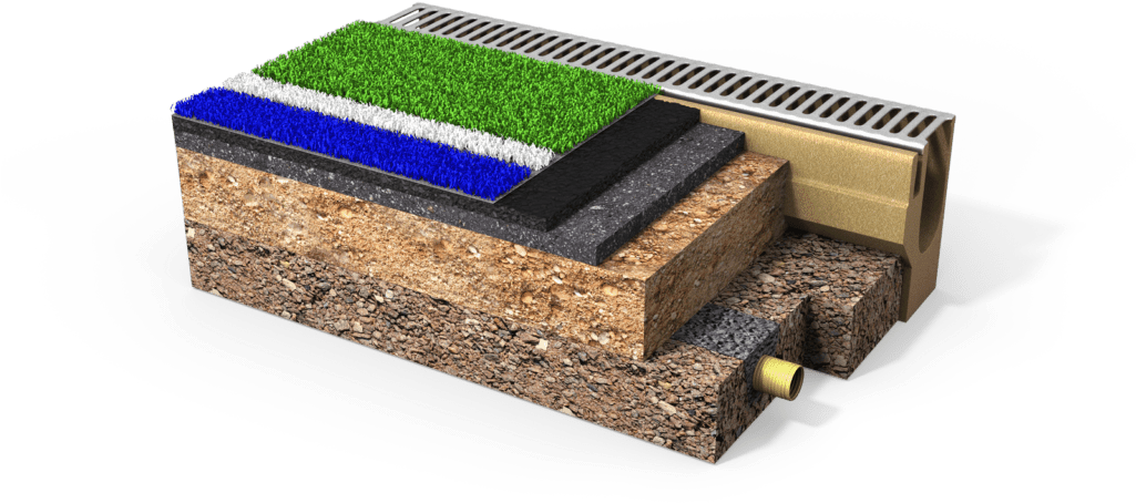 If The Artificial Grass Is Also Used As A Multifunctional - Roof Clipart (1024x486), Png Download
