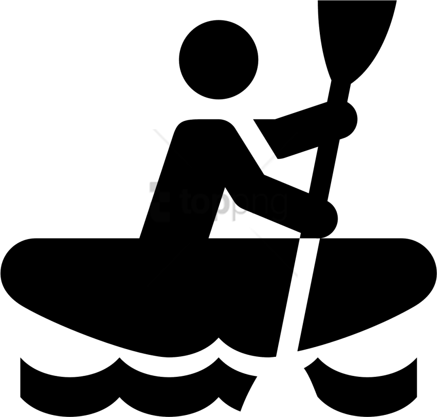 Free Png 50 Px - Kayaking Icon Clipart (850x811), Png Download