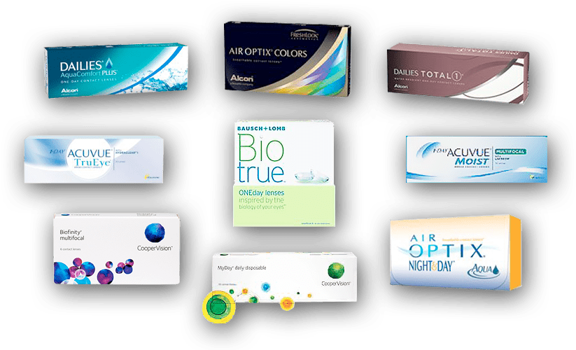 Contacts For Dry Eyes And All Day Comfort - Transparent Contact Lens Brand Clipart (823x500), Png Download