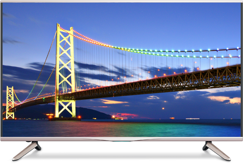 Sansui 43-inch Ultra Hd Smart Android Led Tv - Akashi-kaikyō Bridge Clipart (864x597), Png Download