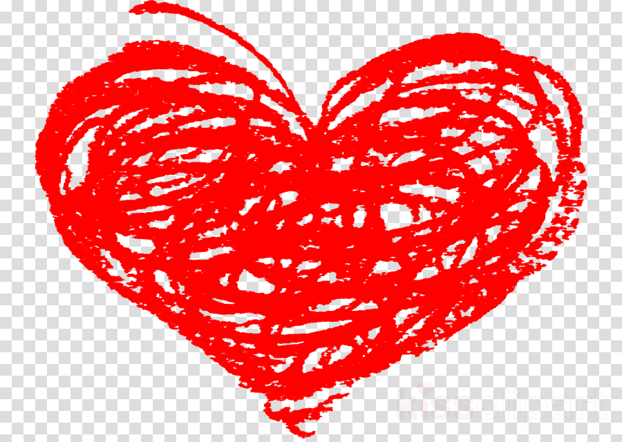Doodle Heart Png Clipart Heart Clip Art - Crayon Heart Transparent Background (900x640), Png Download