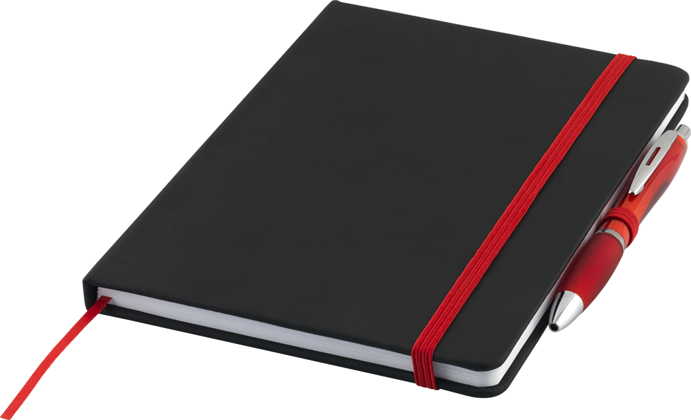 Nero A5 Notebook With Contour™ Ballpen - Leather Clipart (1000x608), Png Download