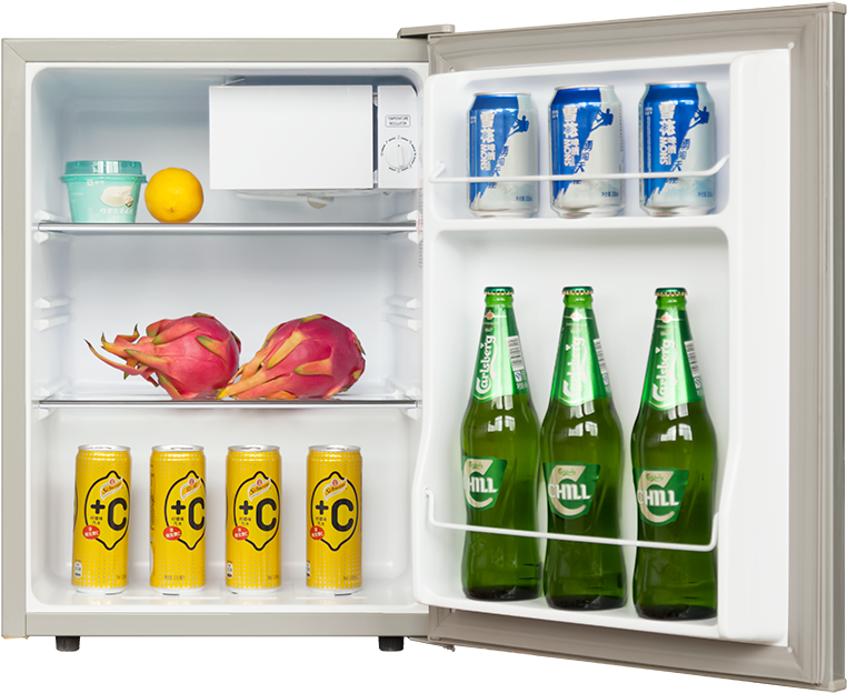 68l Single Door Dc Fridge - Refrigerator Clipart (800x643), Png Download