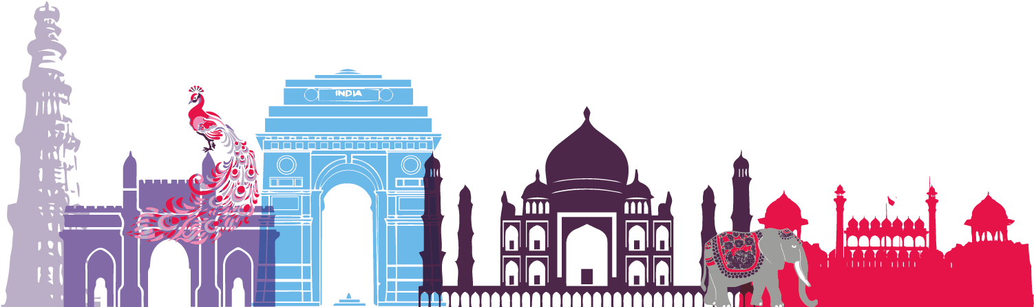 The Red Fort Clipart (1501x468), Png Download