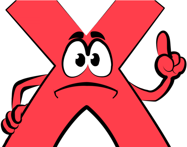 Red Cross Mark Clipart Wrong Answer - Tick And Cross Cartoon - Png Download (640x480), Png Download