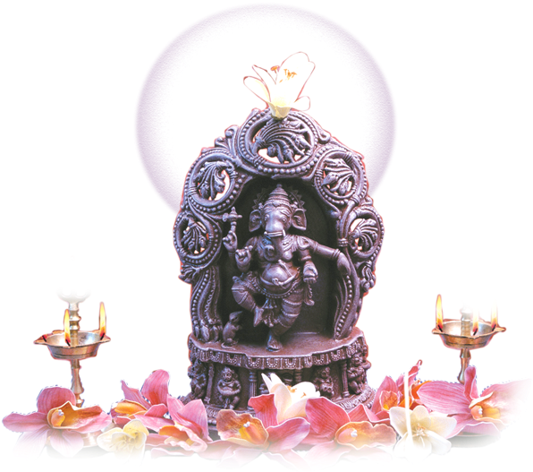 Ganesha , Png Download - Ganesh Chaturthi Clipart (596x527), Png Download