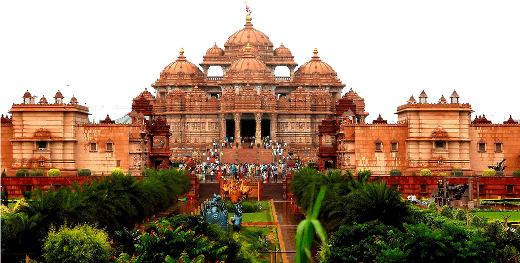 Akshardham (delhi) Clipart (1024x681), Png Download