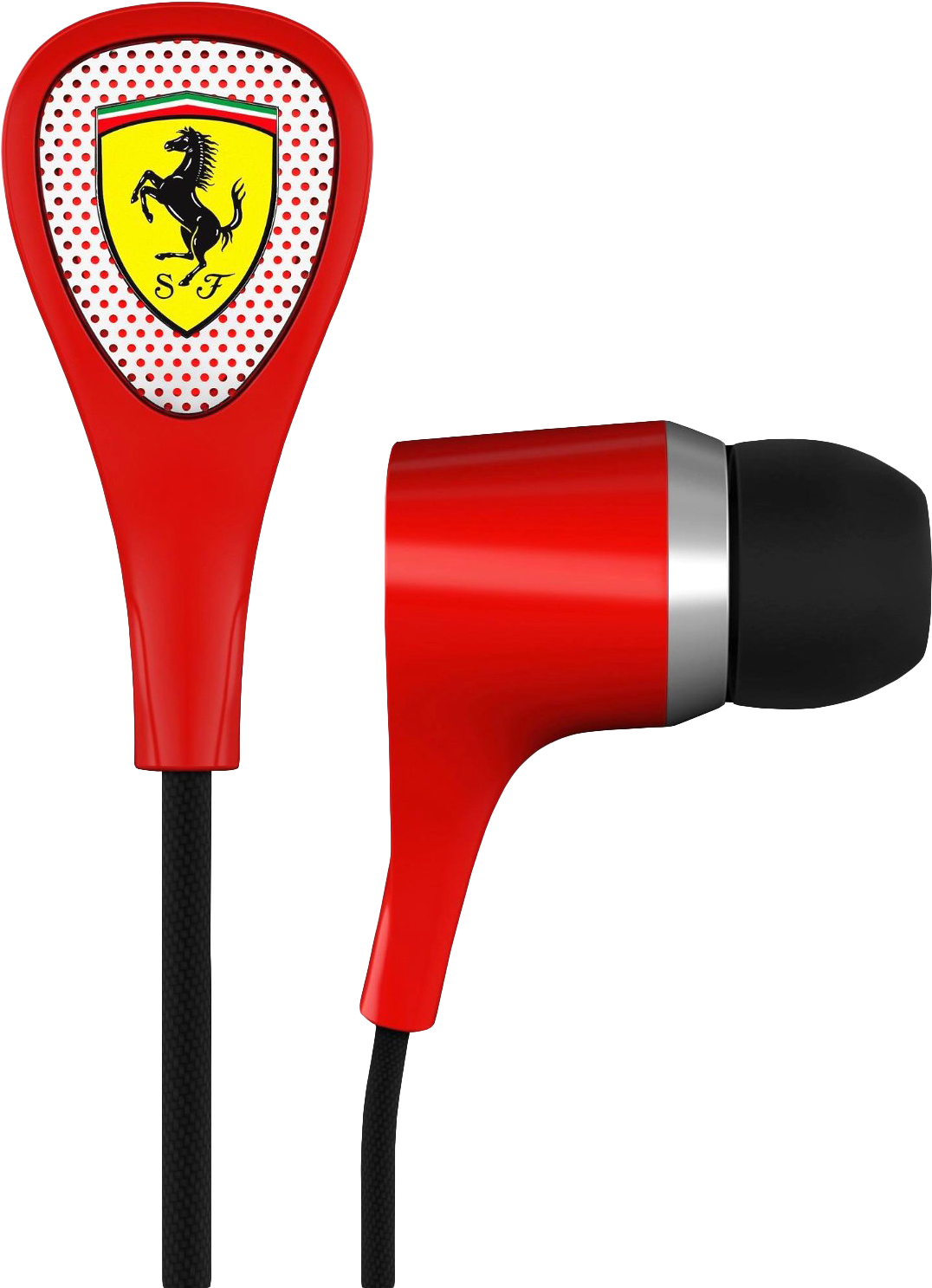 Earphone - Ferrari Aav 2lfe010r Scuderia S100i Earphones Clipart (1131x1500), Png Download