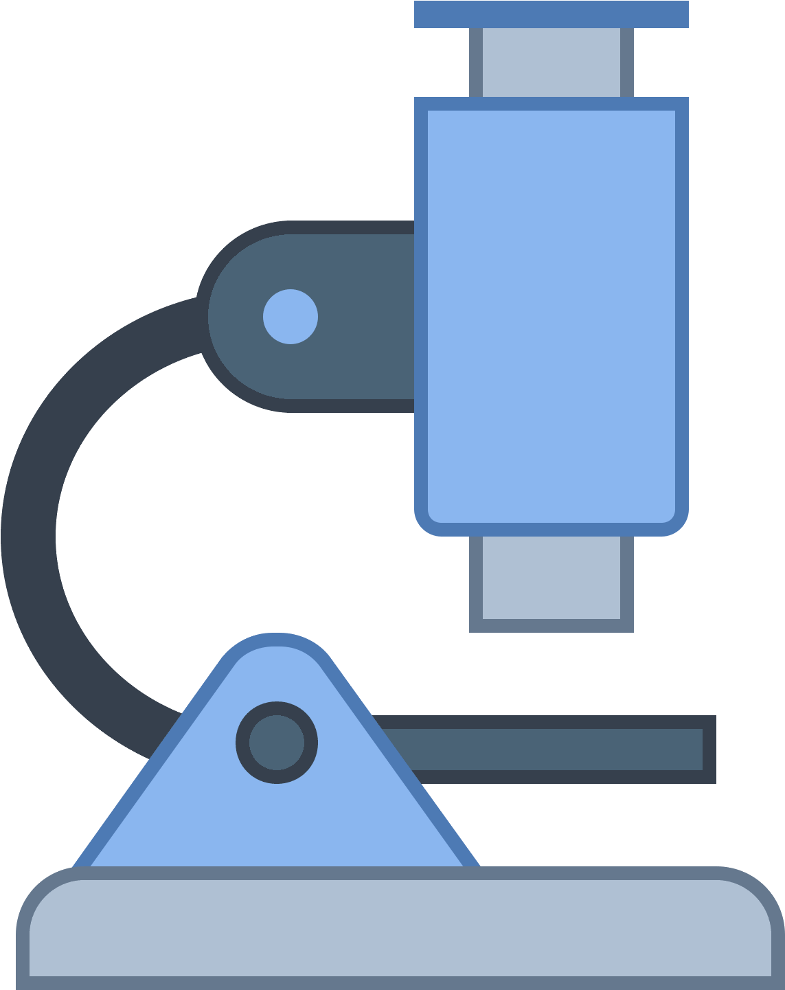 The Icon Is Depicting A Microscope - Transparent Microscope Clipart - Png Download (1143x1441), Png Download