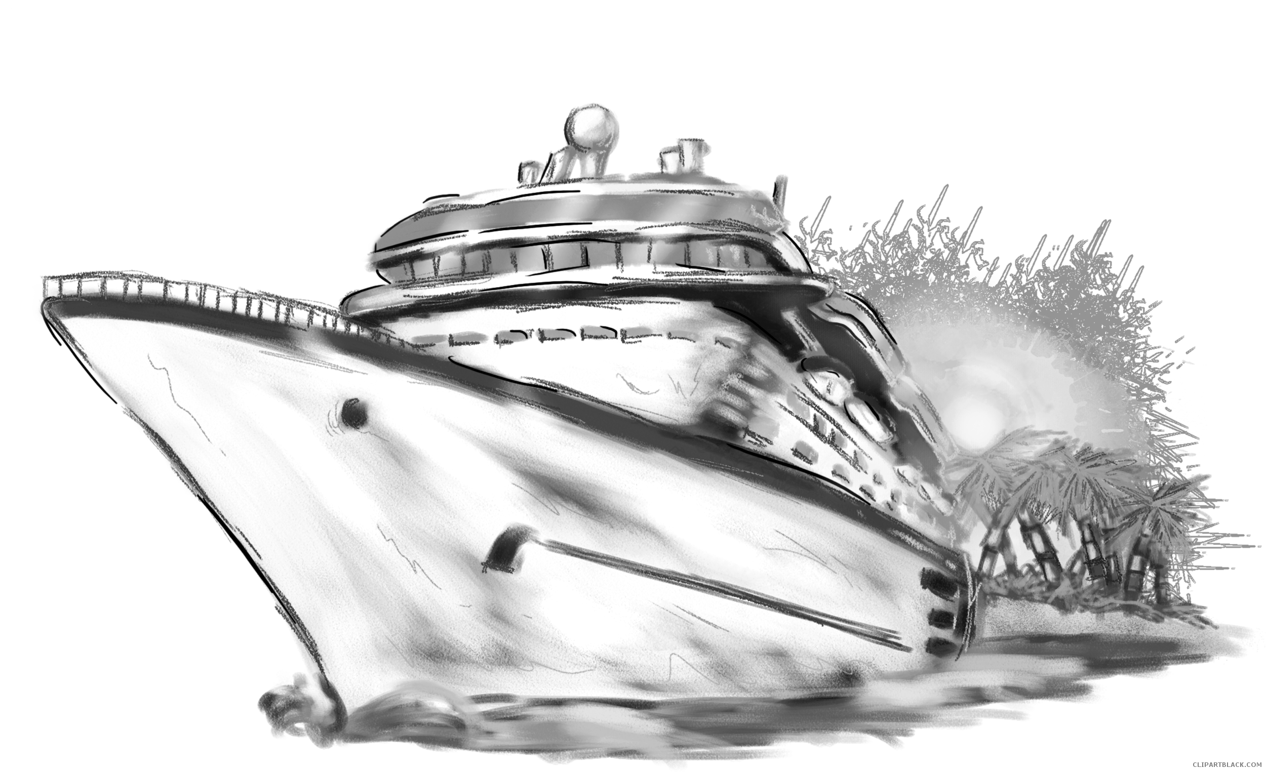 Cruise Ship Clip Art Png - Carnival Cruise Ship Clipart Transparent Png (2500x1525), Png Download