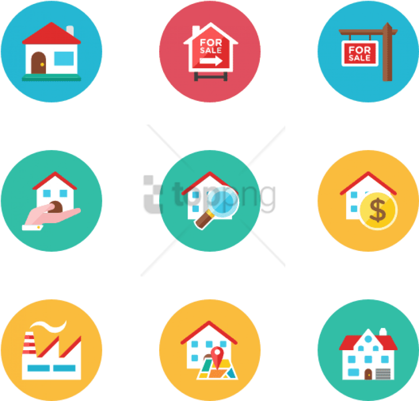 Free Png Buildings 26 Icons - Icons House Clipart (850x812), Png Download
