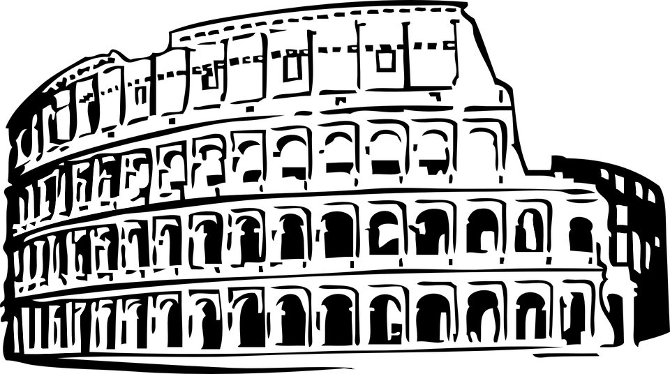 Hd Architecture Clipart - Roman Colosseum Clip Art - Png Download (960x536), Png Download
