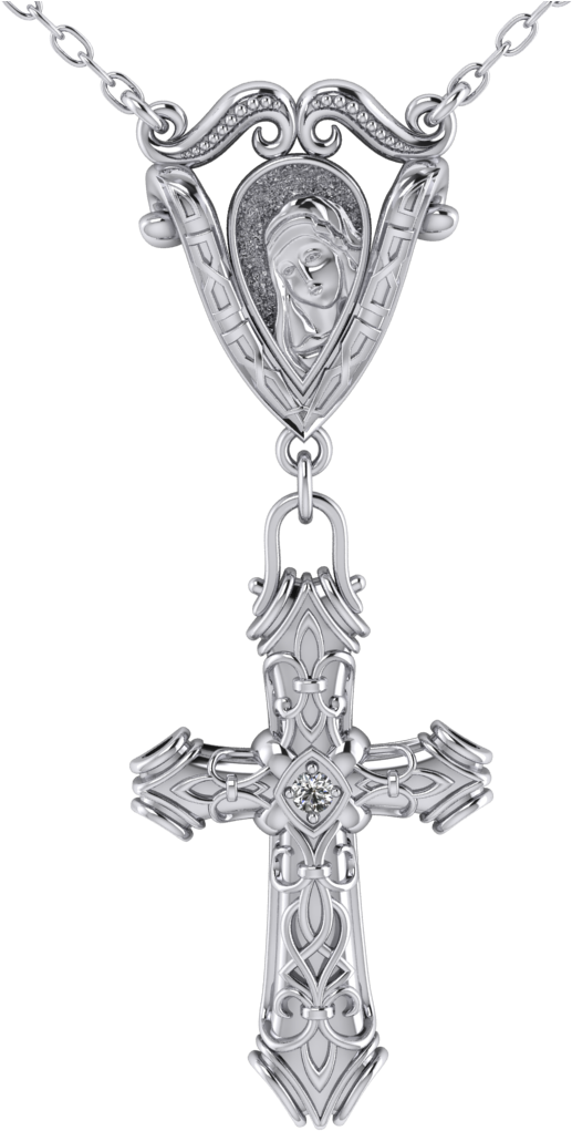 Cross Model Jewelry Cad Model - Pendant Clipart (1920x1080), Png Download