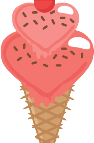 Ice Cream Clipart Heart - Ice Cream Cone - Png Download (640x480), Png Download
