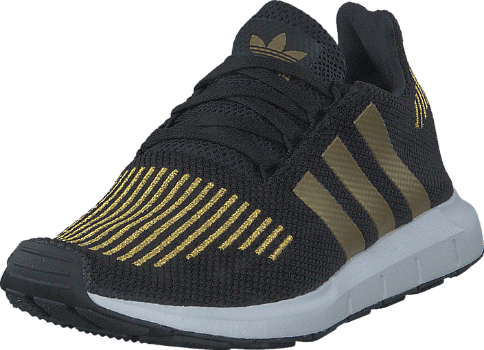 Adidas Originals Swift Run W Core Black/gold Met - Shoe Clipart (705x510), Png Download