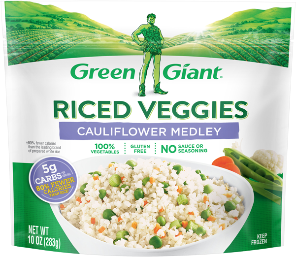 Our Products - Green Giant Riced Cauliflower Medley Clipart (600x600), Png Download