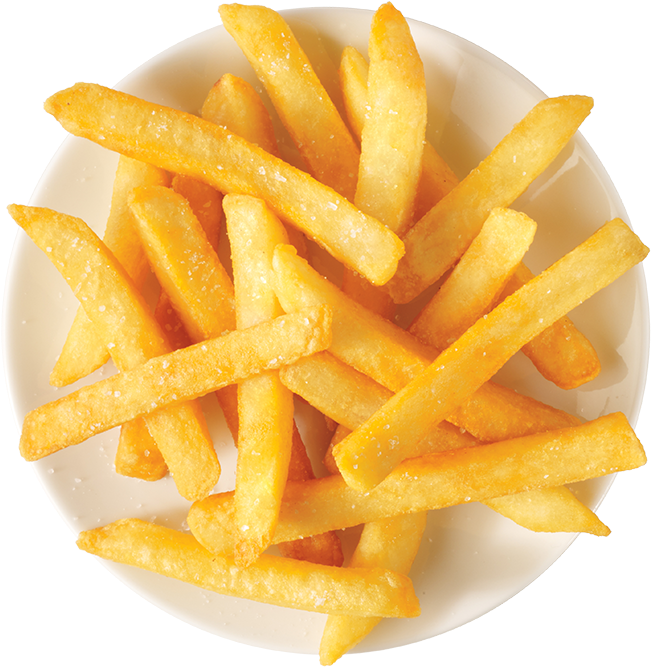 Captain D S Your - French Fries Top View Png Clipart (1000x1000), Png Download