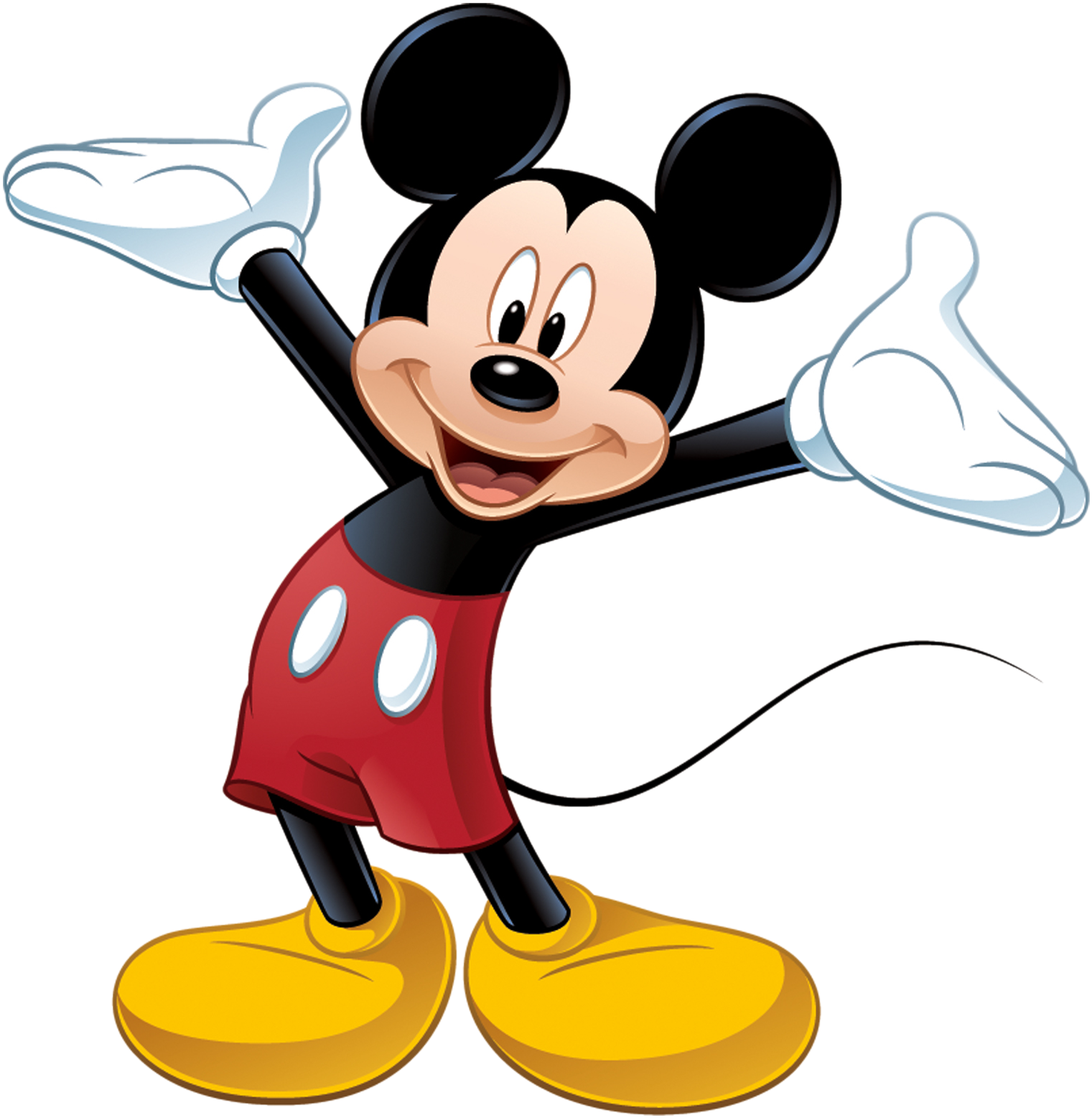 Mickey Minnie Mouse Png - Mickey Mouse Images Download Clipart (1521x1557), Png Download