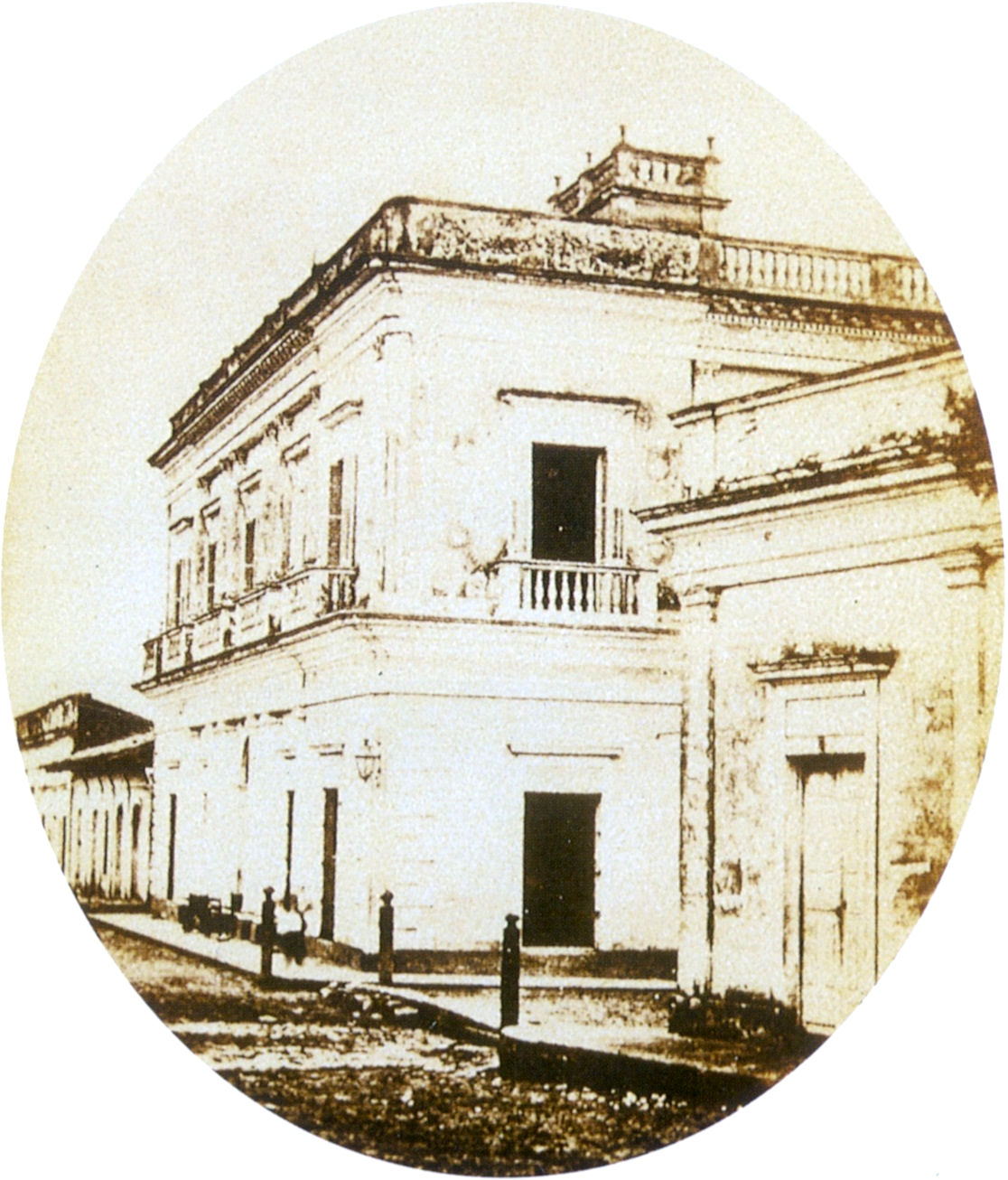 Building In Asuncion Where Caxias Stayed - House Clipart (1116x1306), Png Download