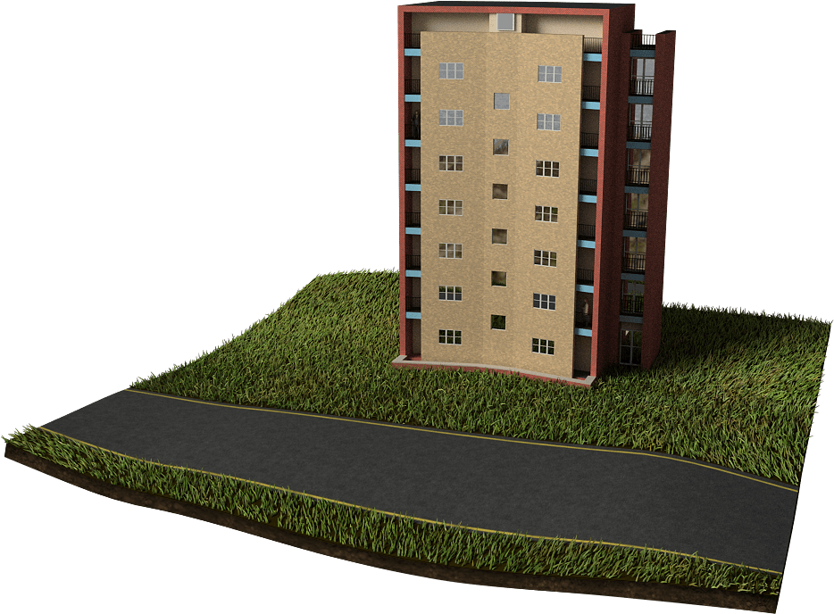 Rise In Home Building - Lawn Clipart (970x696), Png Download