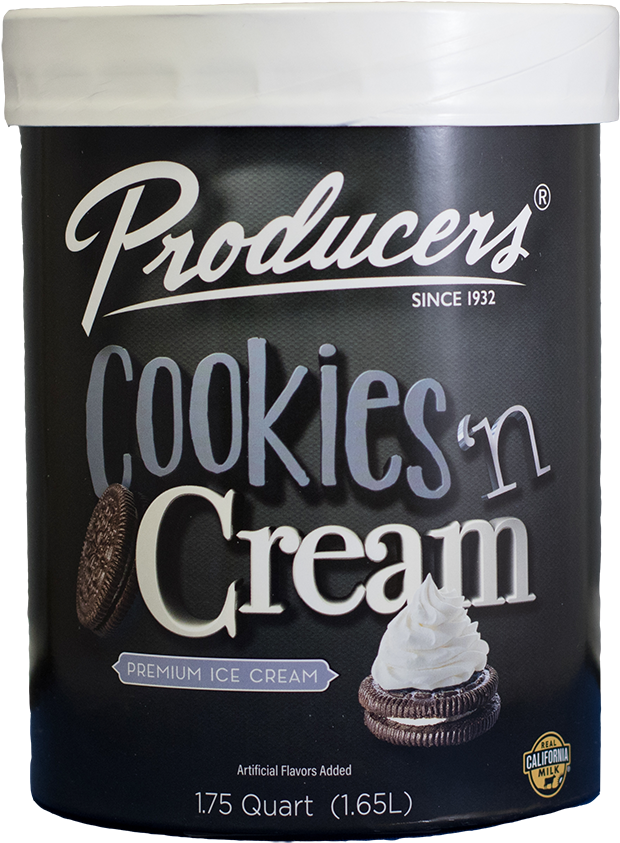 Cookies 'n Cream Ice Cream - Buttercream Clipart (800x967), Png Download