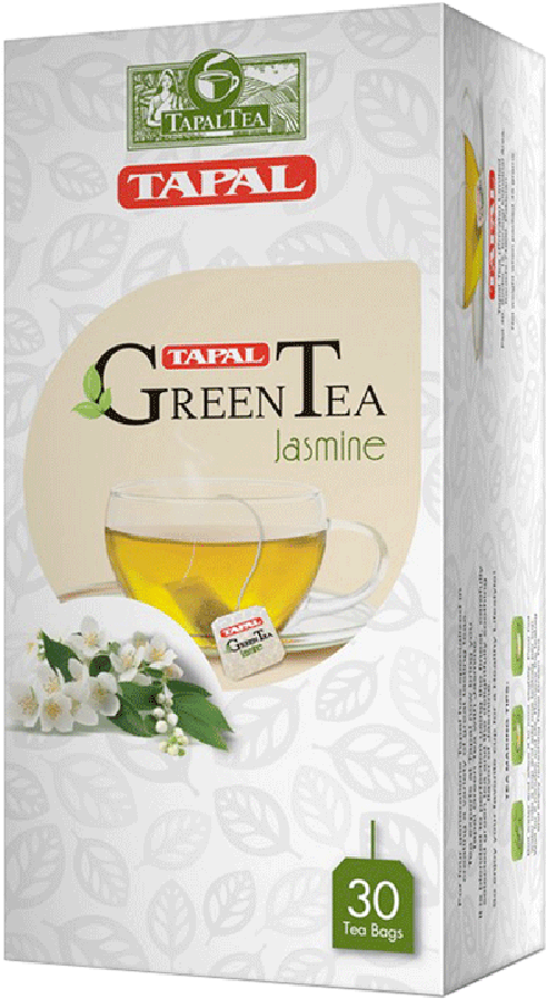 Tapal Green Tea Jasmin 30 Bags 45 Gm Clipart (1000x1000), Png Download
