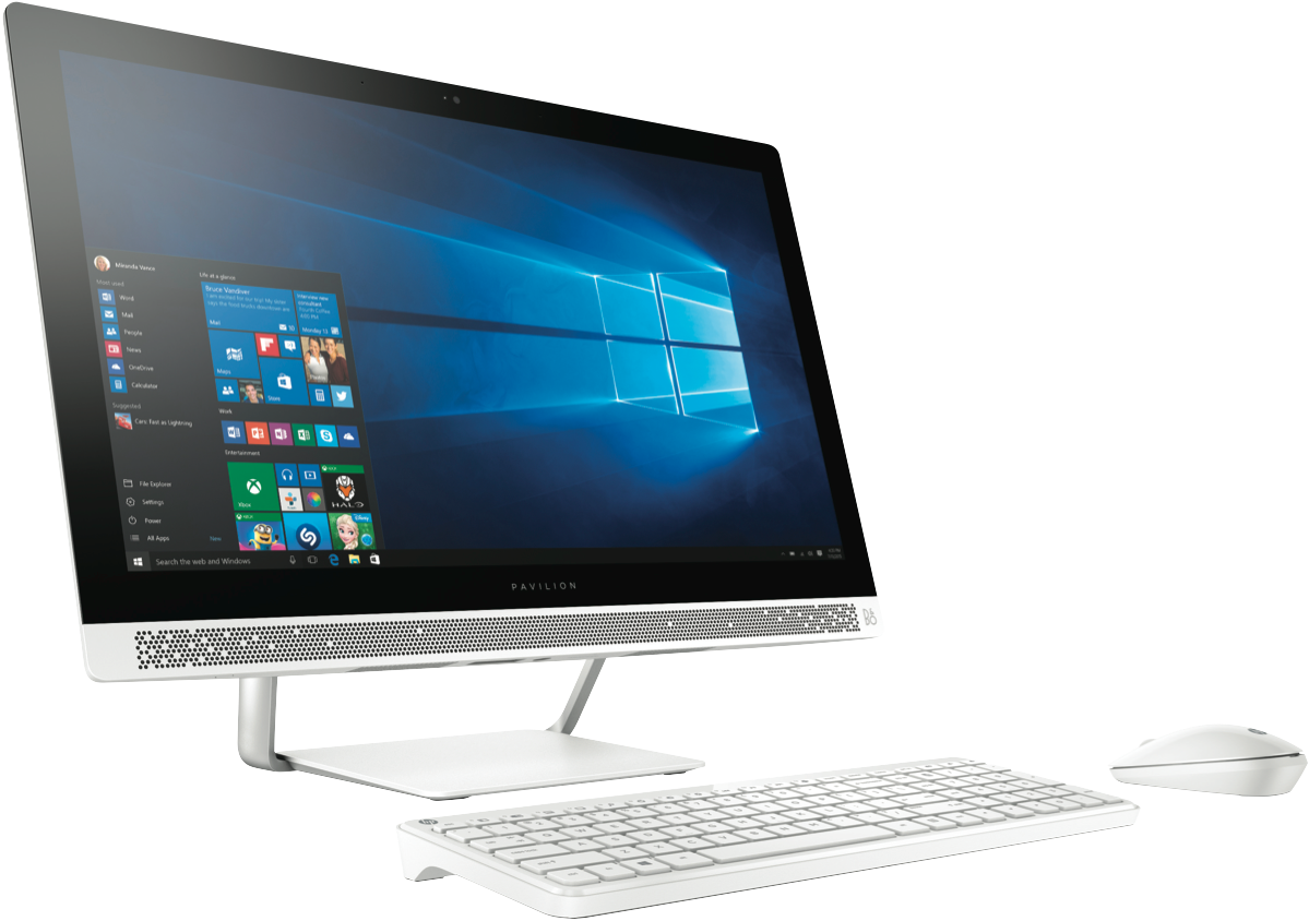 Hp 200 G3 All In One Pc Clipart (1199x844), Png Download
