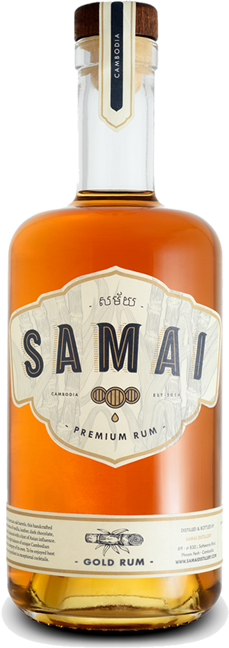 Samai Gold Rum - Samai Khmer Product Clipart (565x1383), Png Download