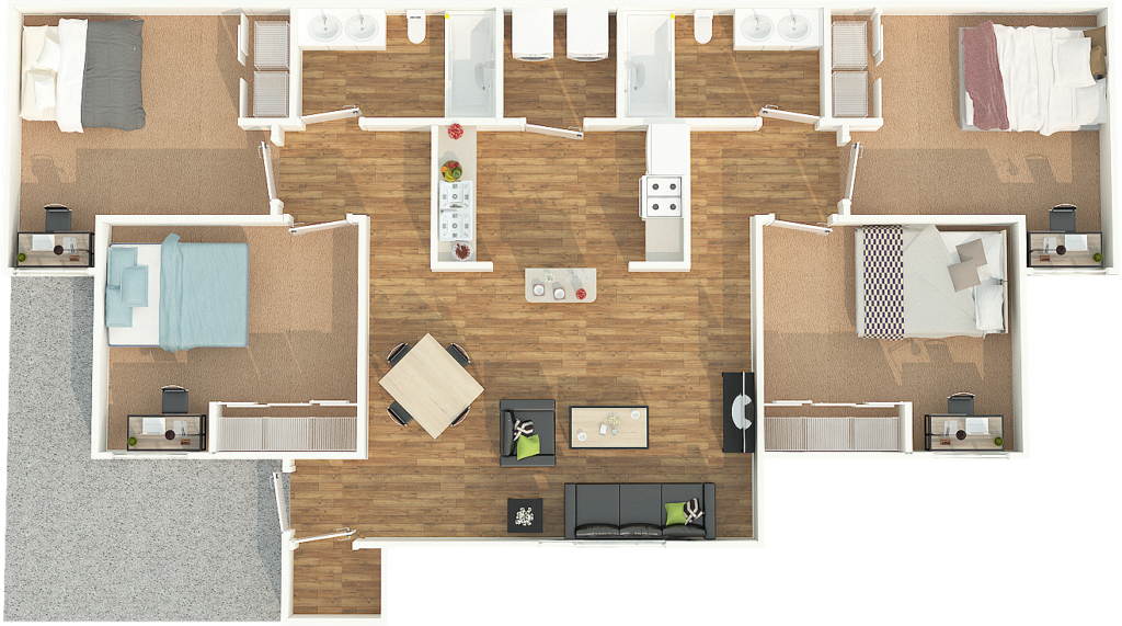 Reserve Now Virtual Tour - Stadium Park Oregon Apartments Clipart (1024x571), Png Download