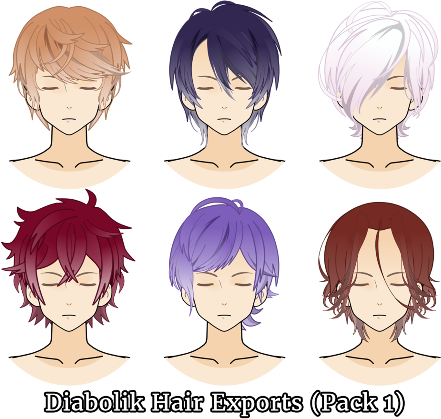 Transparent Stock Boys Drawing Hairstyle - Kisekae Boy Hair Export Clipart (883x838), Png Download