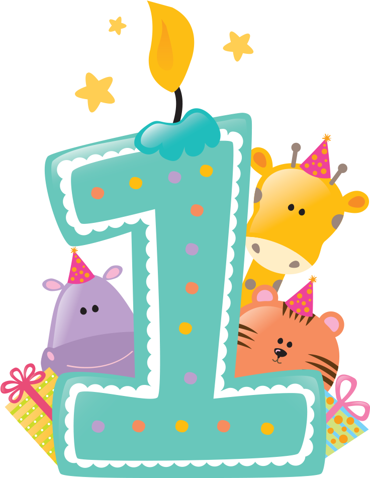 Happy First Birthday Png Svg Free Stock - Happy First Week Birthday Clipart  - Large Size Png Image - PikPng