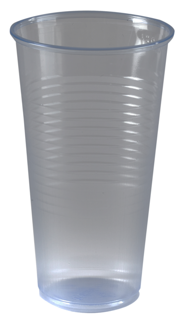 Water Cup Pp Ml Transparent Background - Pint Glass Clipart (640x640), Png Download