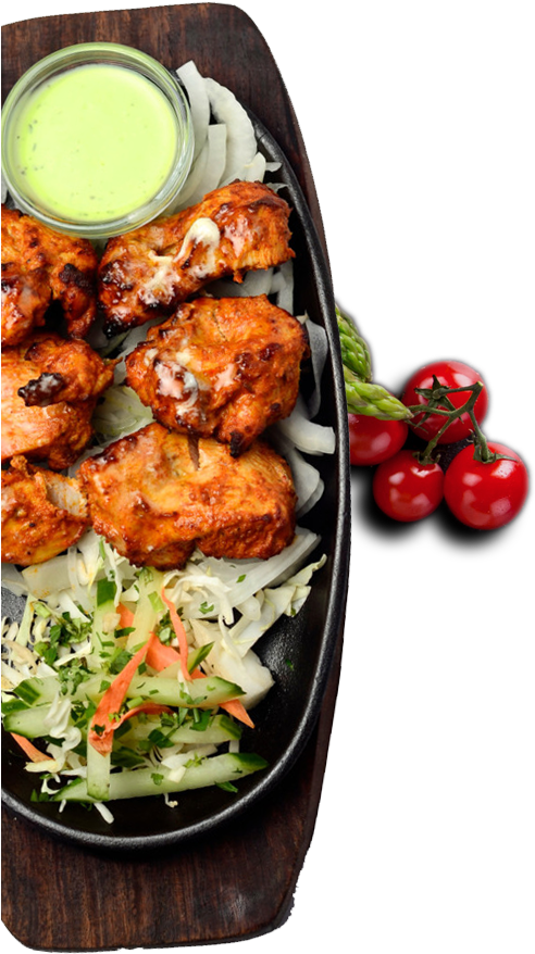Chicken Tikka - Cherry Tomatoes Clipart (491x916), Png Download