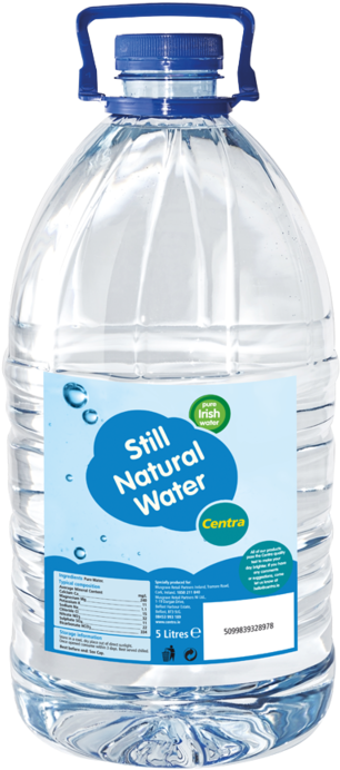 Centra Still Natural Water 5ltr - 5 Litre Water Bottle Png Clipart (800x800), Png Download