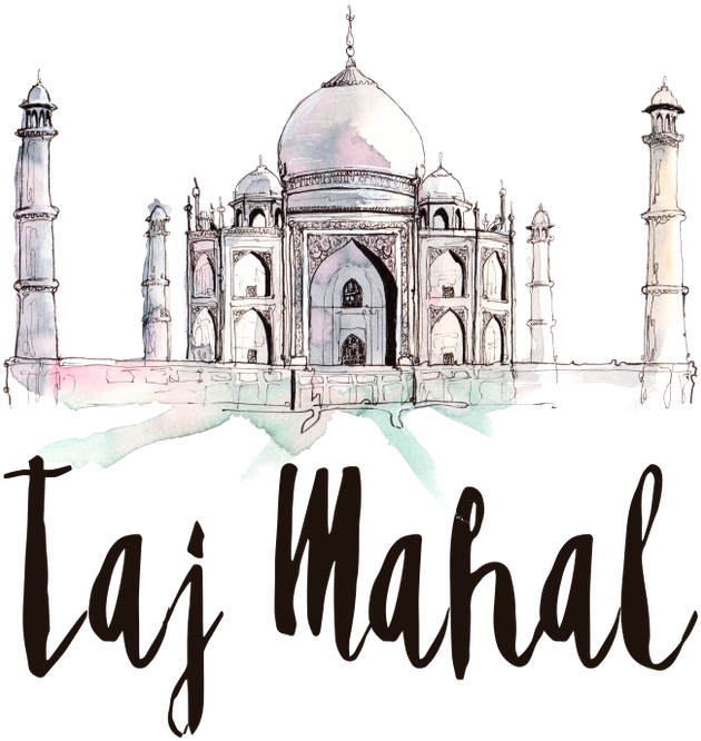 Discover Ideas About Taj Mahal Sketch - Travel Calendar 2019 Printable Clipart (700x700), Png Download